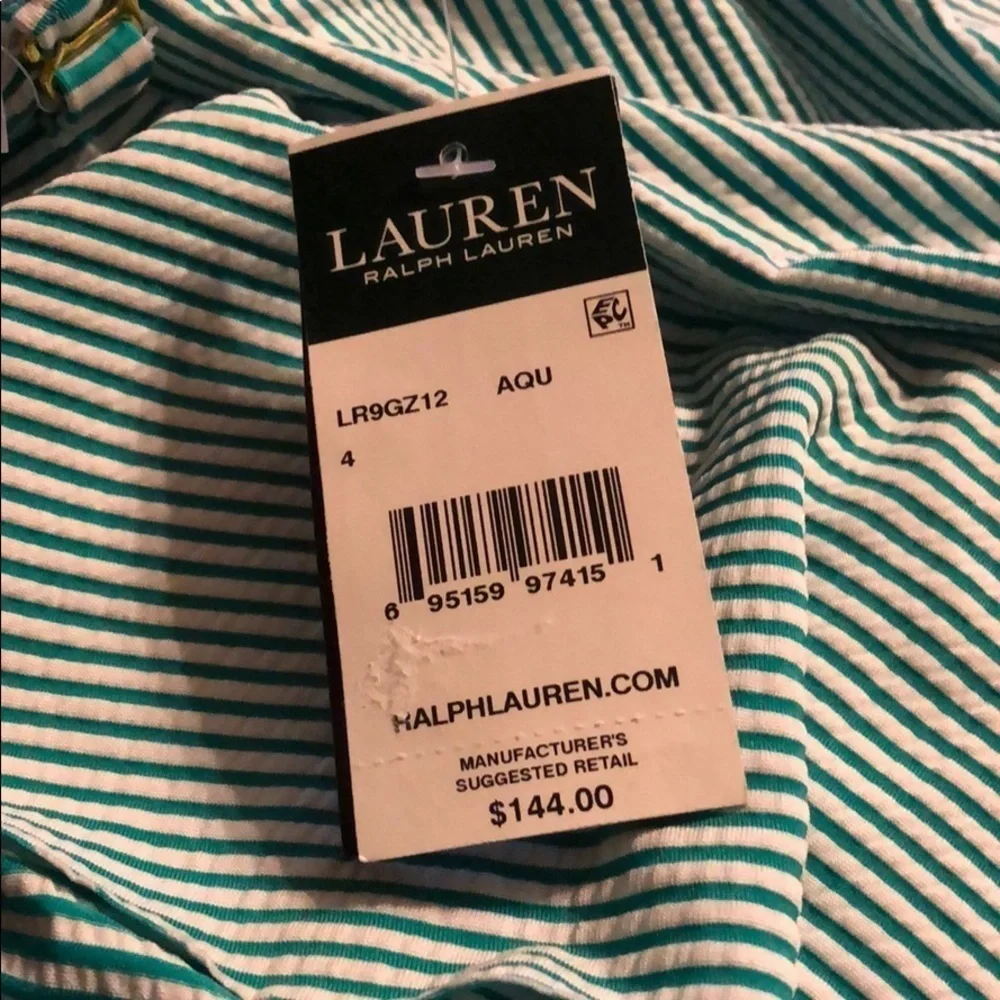 LAUREN Ralph Lauren Seersucker Stripe One Piece